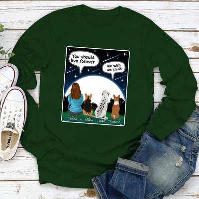 I Wish - Personalized Custom Long Sleeve T-shirt