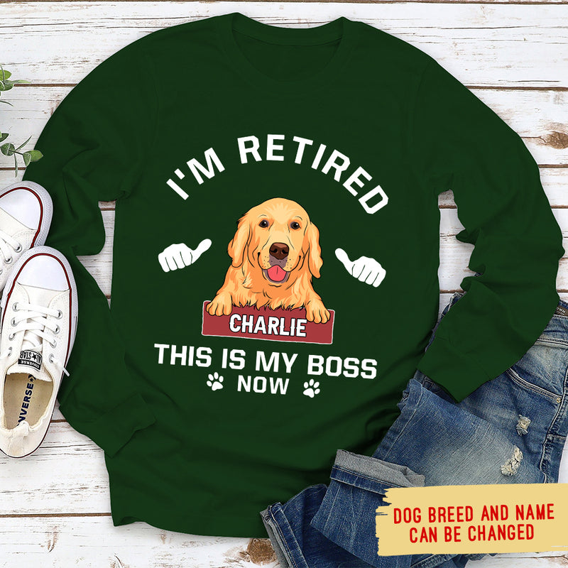 This Is My Boss - Personalized Custom Long Sleeve T-shirt