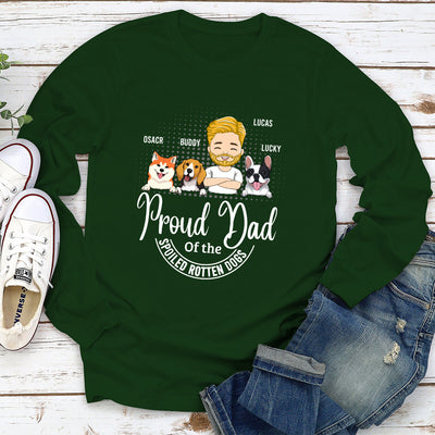 Proud Mom Proud Dad - Personalized Custom Long Sleeve T-shirt