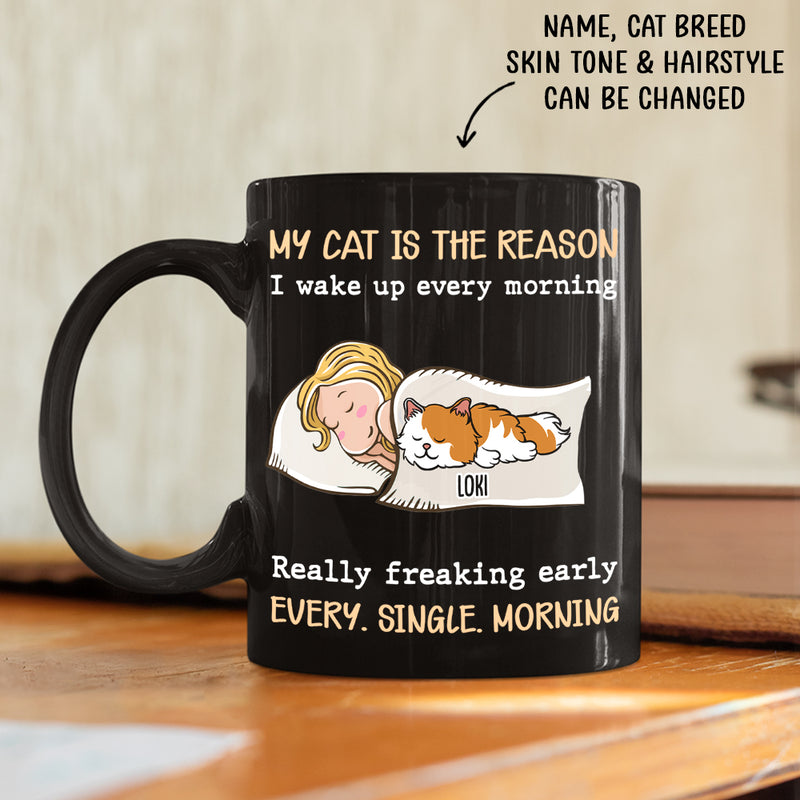 My Cat Is The Reason - Personalized Custom Coffee Mug – PAWSIONATE