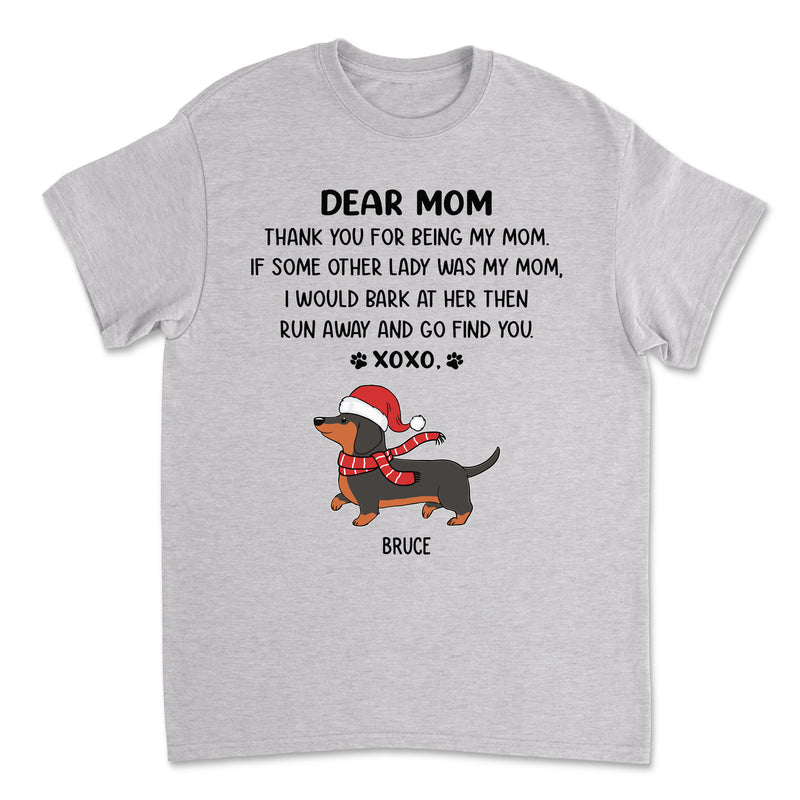 Dear Mom/Dad XoXo Christmas - Personalized Custom Unisex T-shirt