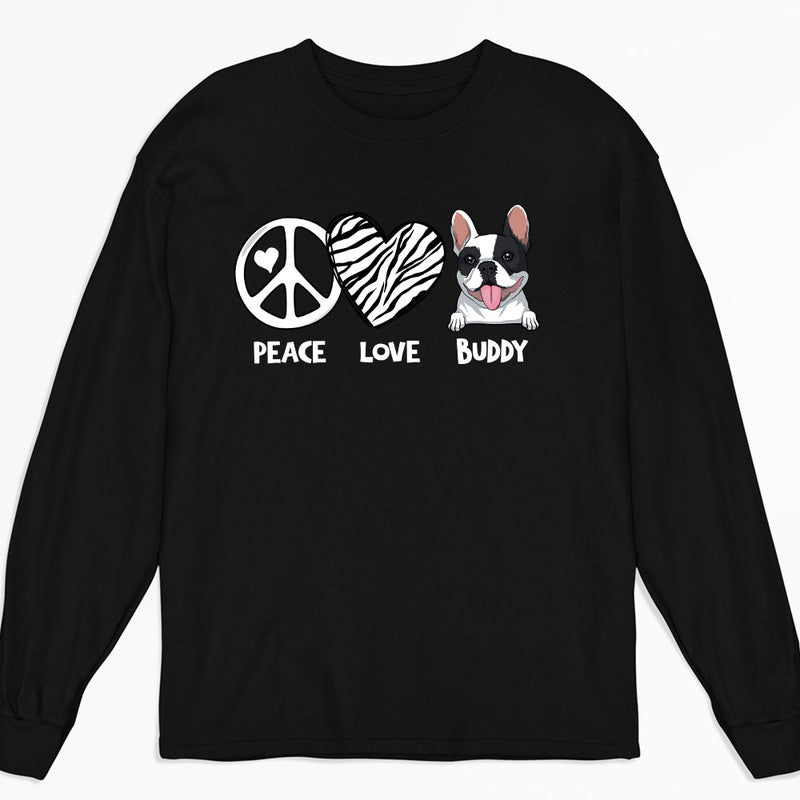 Peace And Love - Personalized Custom Long Sleeve T-shirt