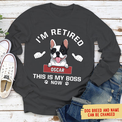 This Is My Boss - Personalized Custom Long Sleeve T-shirt