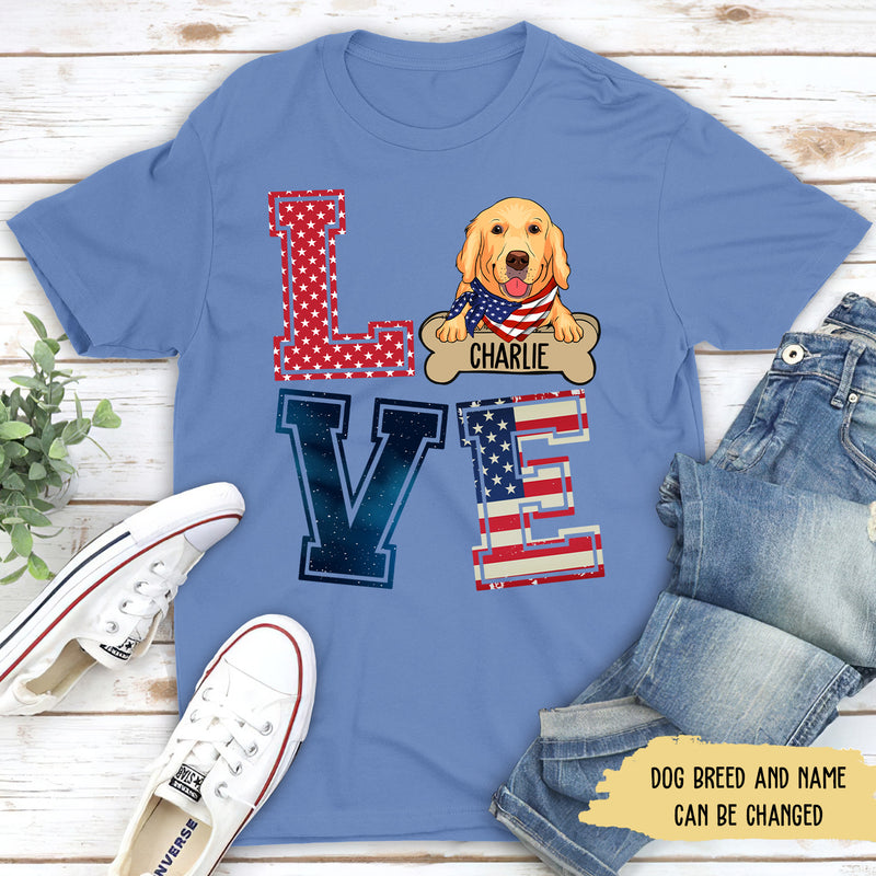 Love America - Personalized Custom Unisex T-shirt