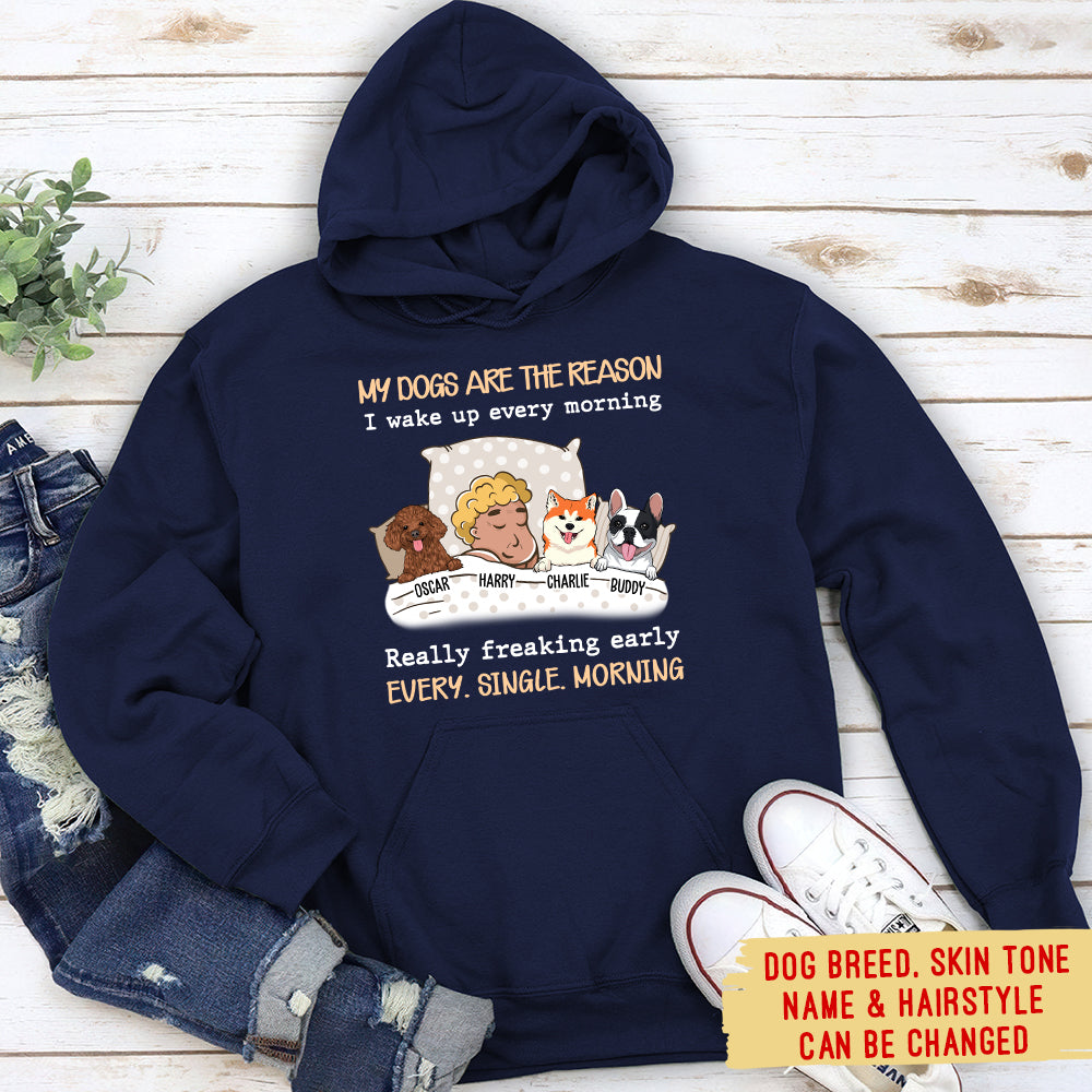 My Dog Is The Reason Personalized Custom Hoodie