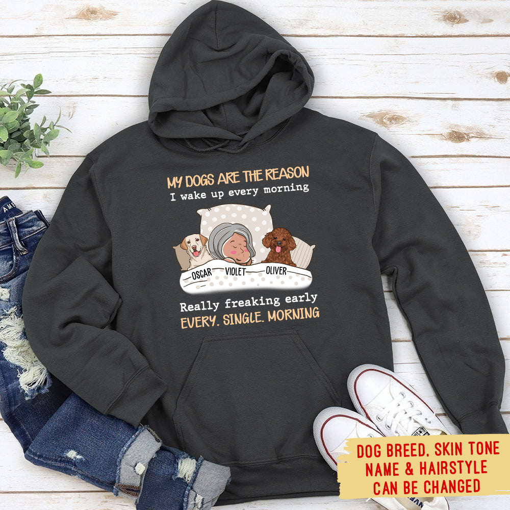 My Dog Is The Reason Custom Dogs Owner Life Personalized Unisex Hoodie