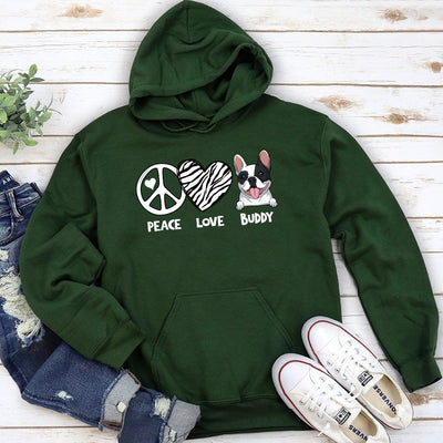Peace And Love - Personalized Custom Hoodie