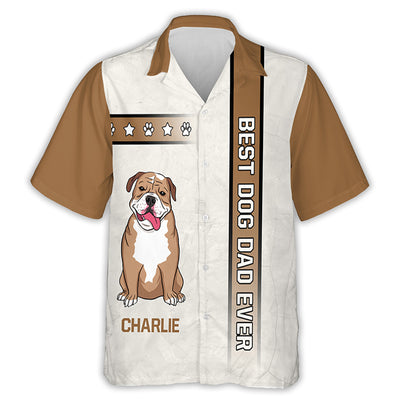 Best Dog Dad - Personalized Custom Hawaiian Shirt
