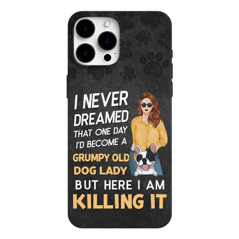 Grumpy Dog Lady - Personalized Custom Phone Case