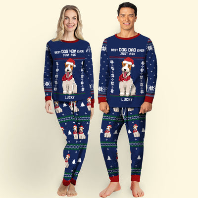 Best Dog Mom/Dad Ever - Personalized Custom Matching Pajama Set