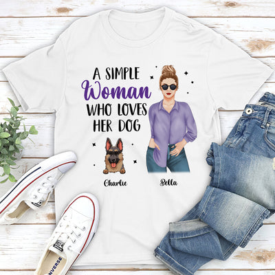 Simple Woman Purple - Personalized Custom Unisex T-shirt