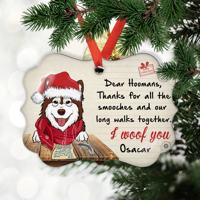 Note From Dog - Personalized Custom Aluminum Ornament