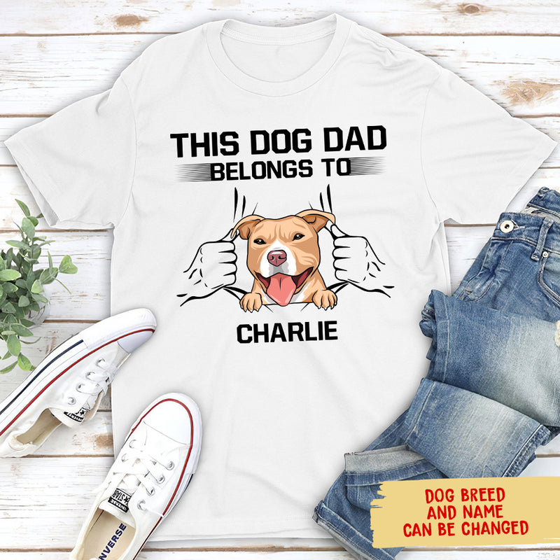 Dog Dad Belong - Personalized Custom Unisex T-shirt