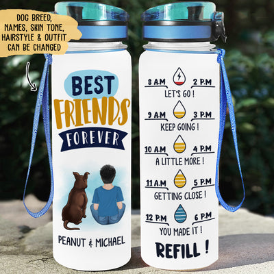 Best Friends Forever - Personalized Custom Water Tracker Bottle