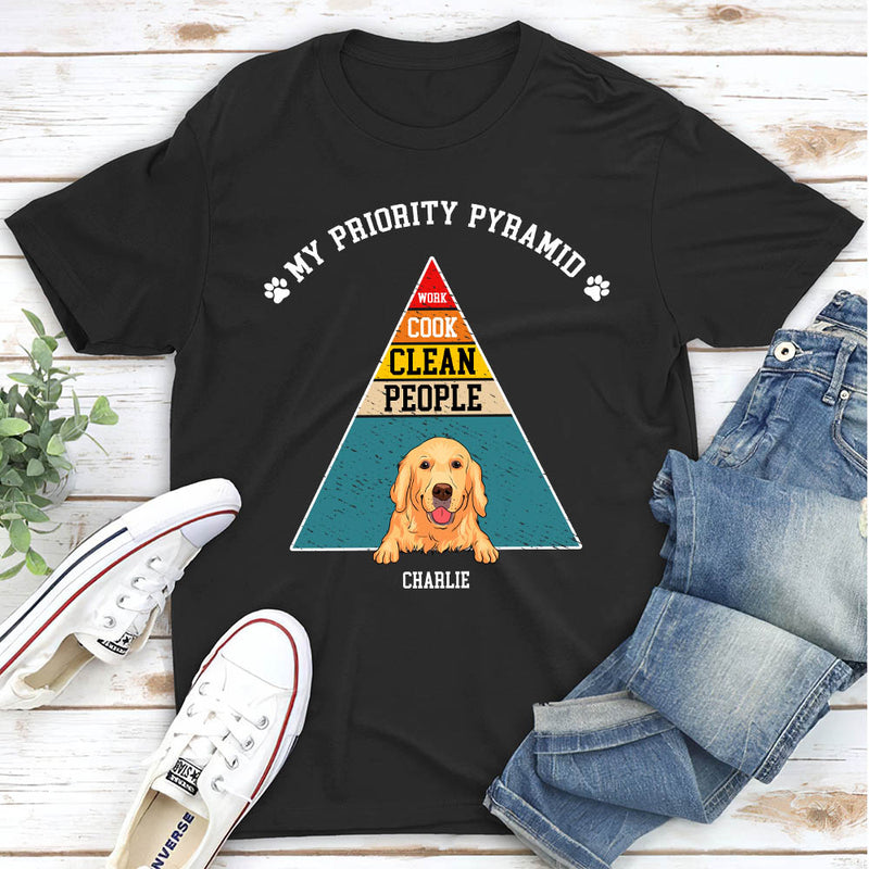 My Priority Pyramid - Personalized Custom Unisex T-shirt