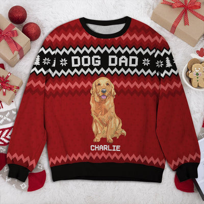Dog Mom Simple Pattern - Personalized Custom All-Over-Print Sweatshirt