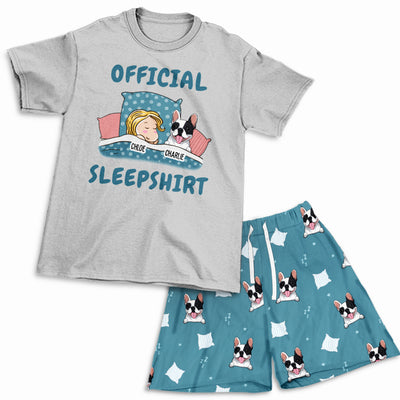 Official Dog Sleepshirt - Personalized Custom Short Pajama Set