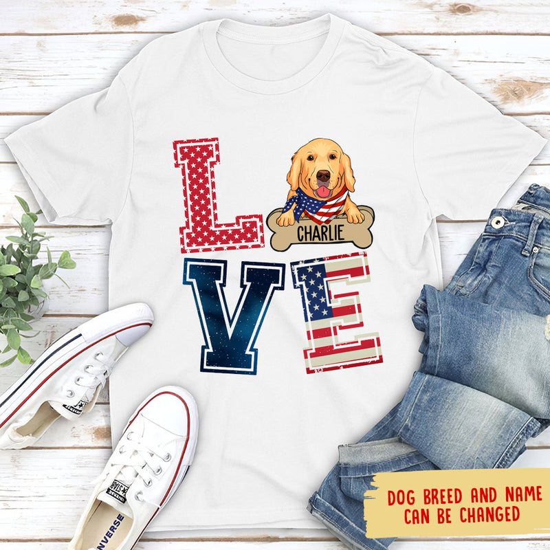 Love America - Personalized Custom Unisex T-shirt