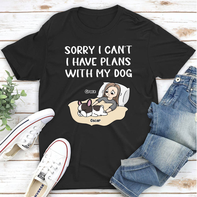 Sorry I Can‘t - Personalized Custom Unisex T-shirt