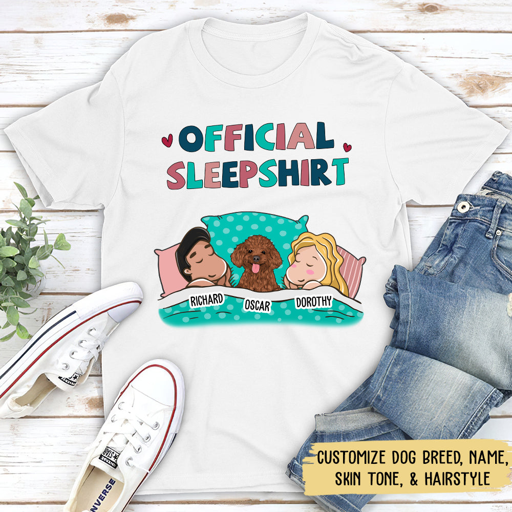 Sleeping Dog Sleepshirt Version 2 - Personalized Custom Unisex T-shirt –  PAWSIONATE