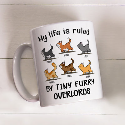 My Life Is Ruled By Cats - Personalized Custom Coffee Mug