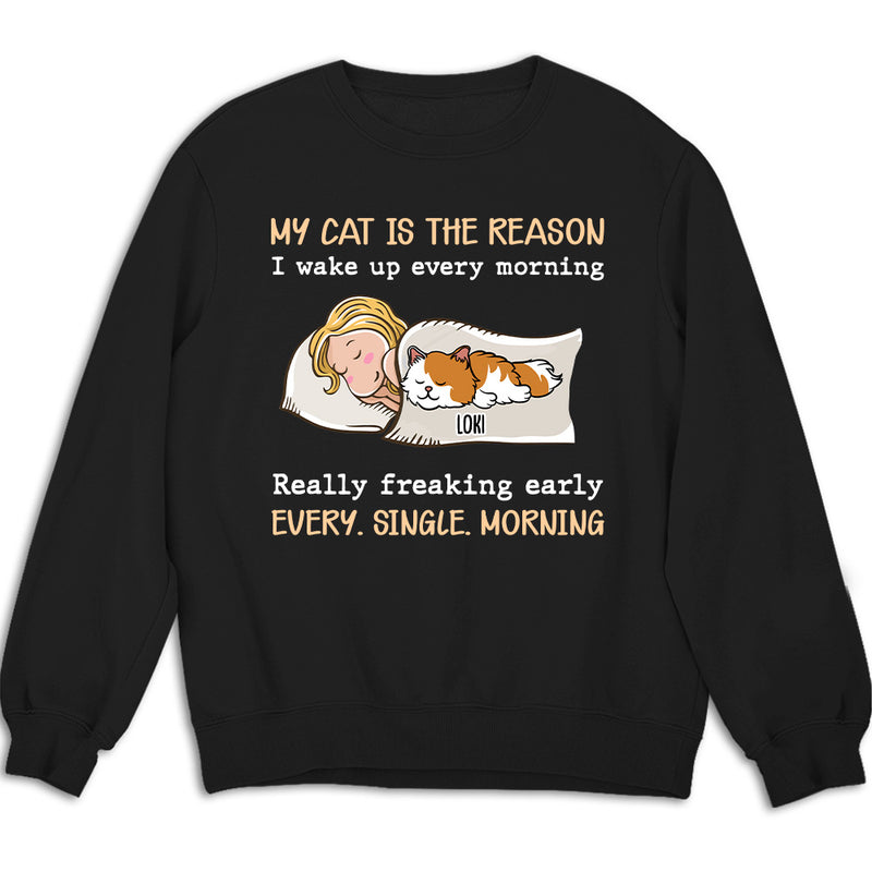 My Cat Is The Reason - Personalized Custom Sweatshirt