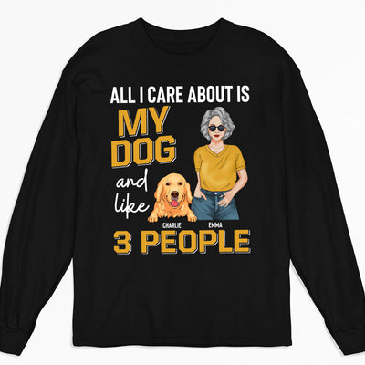 All I Care - Personalized Custom Long Sleeve T-shirt