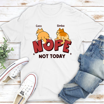 Nope Cat Butt - Personalized Custom Unisex T-Shirt