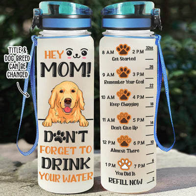 Don't Forget To - Personalized Custom Water Tracker Bottle