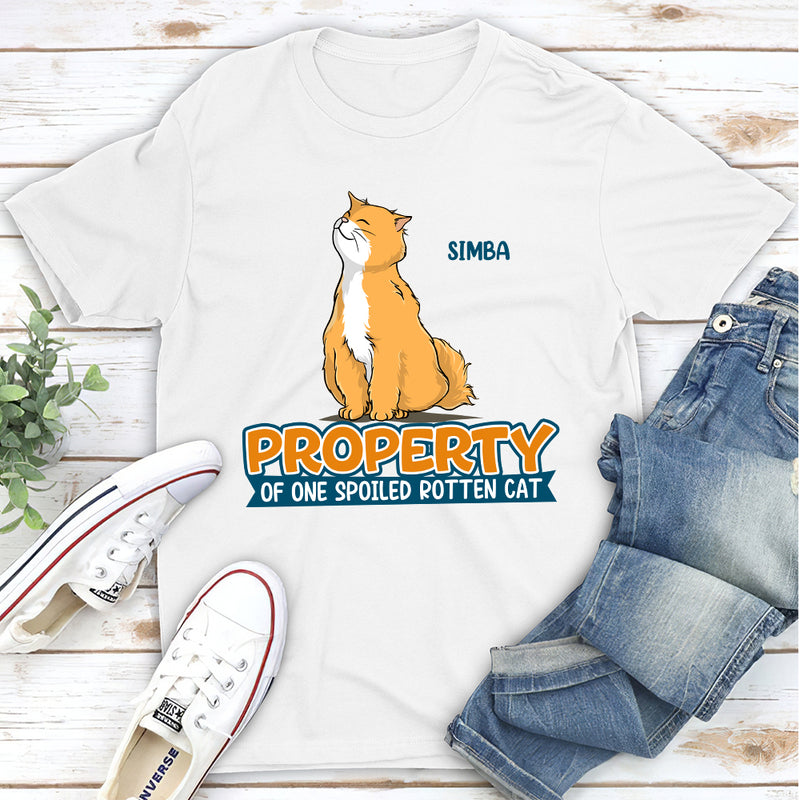 Spoiled Rotten Cats - Personalized Custom Unisex T-shirt