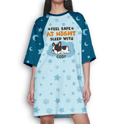 Feel Safe At Night - Personalized Custom 3/4 Sleeve Dress