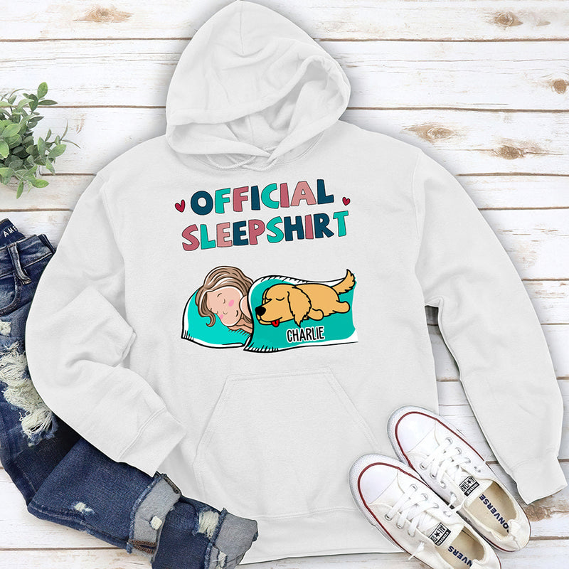 Sleeping Dog Sleepshirt - Personalized Custom Hoodie