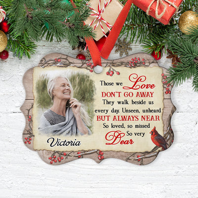 Loved And Missed - Personalized Custom Aluminum Ornament