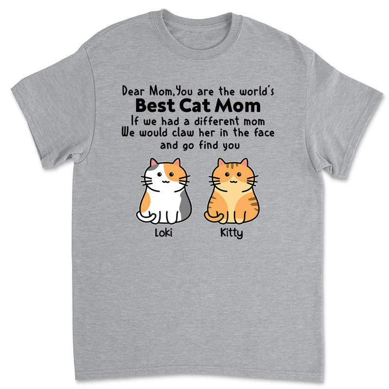 Cat Clawing You - Personalized Custom Unisex T-shirt