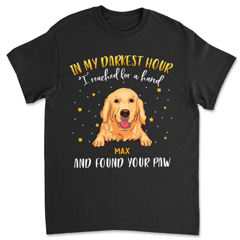 Found My Dog Paw - Personalized Custom Unisex T-shirt