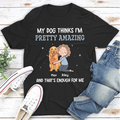 My Dog Thinks - Personalized Custom Unisex T-shirt