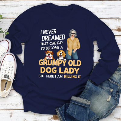Dog Lady - Personalized Custom Long Sleeve T-shirt