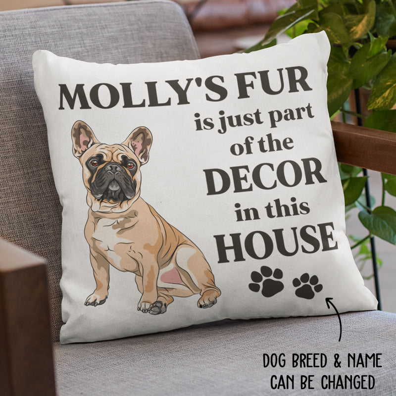 Dog Fur - Personalized Custom Throw Pillow