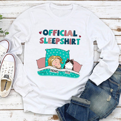 Pet Official Sleepshirt - Personalized Custom Long Sleeve T-shirt