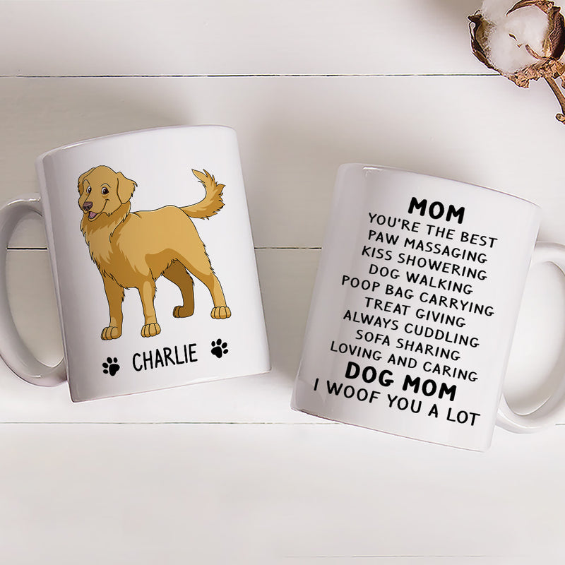 Woof You A Lot - Personalized Custom Coffee Mug