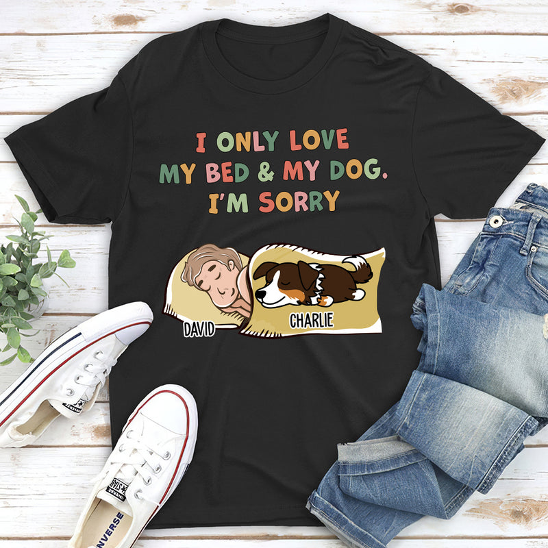 Bed And Dog - Personalized Custom Unisex T-shirt