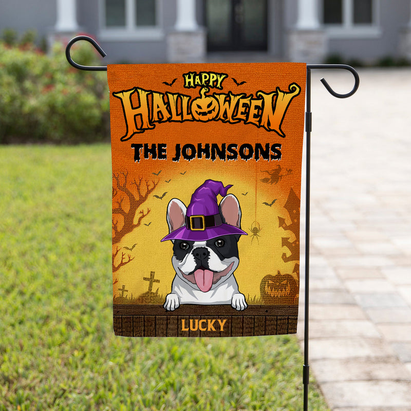 Happy Halloween - Personalized Custom Garden Flag