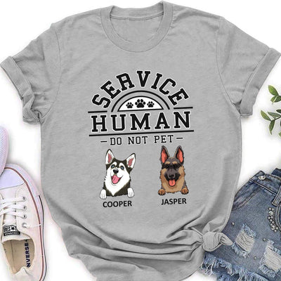 Dogs Service Human Logo - Personalized Custom Women's T-shirt