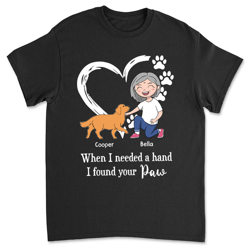 When I Needed A Hand - Personalized Custom Unisex T-shirt