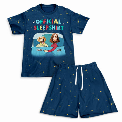 Paw Sleepshirt - Personalized Custom Short Pajama Set