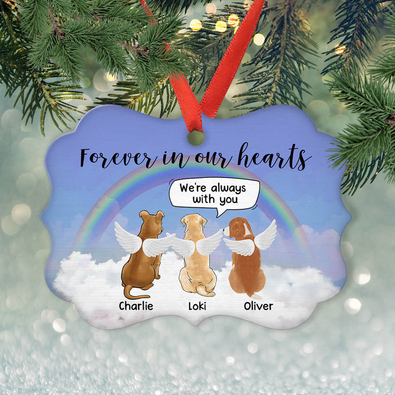 Forever In Our Hearts - Personalized Custom Aluminum Ornament