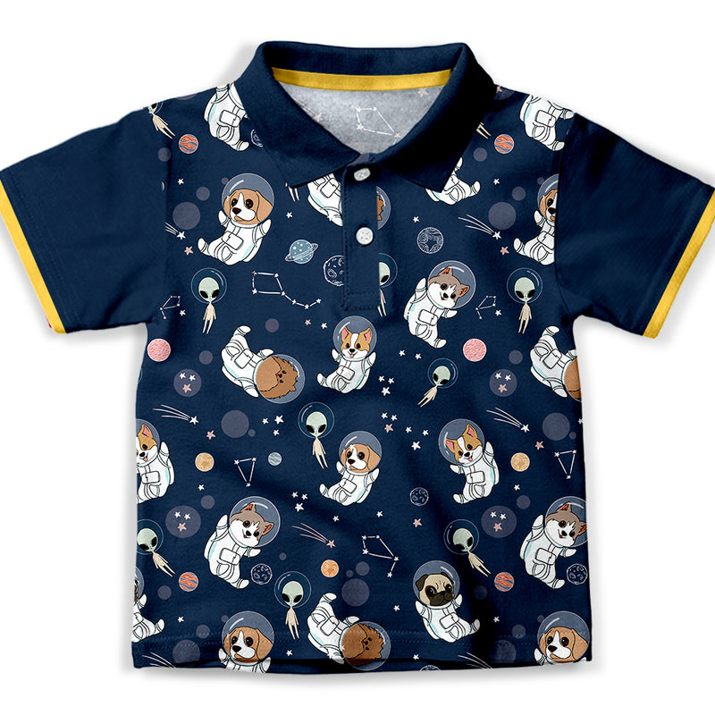 Space Dog - Kids Polo Shirt