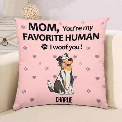To My Favorite Human - Personalized Custom Throw Pillow