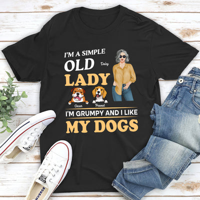 Simple Old Woman - Personalized Custom Unisex T-shirt