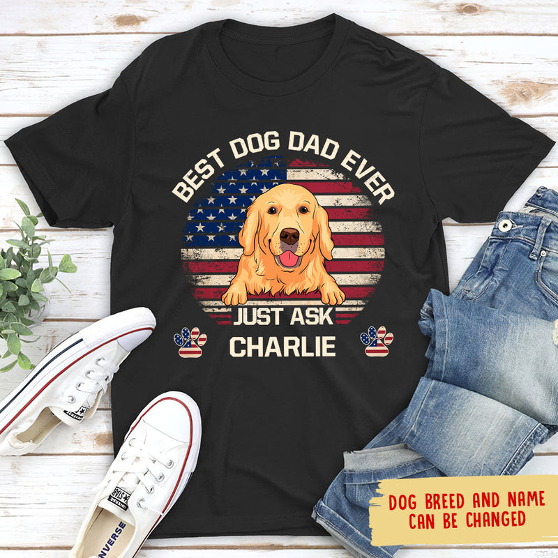 American Best Mom/Dad - Personalized Custom Unisex T-shirt